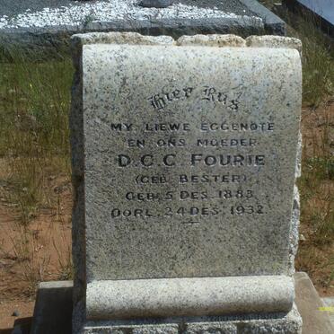 FOURIE D.C.C. nee BESTER 1883-1932