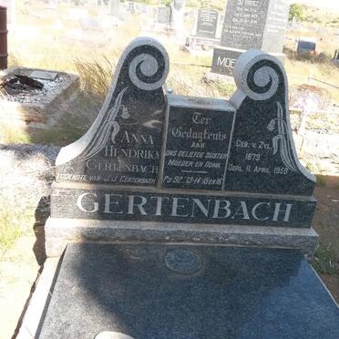 GERTENBACH Anna Hendrika nee V. ZYL 1879-1959