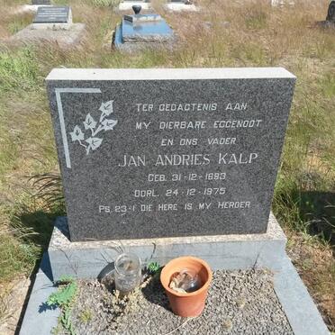 KALP Jan Andries 1893-1975