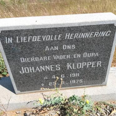 KLOPPER Johannes 1911-1975