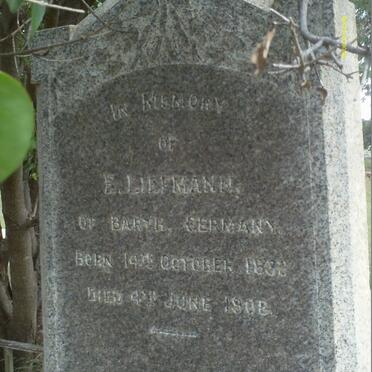 LIEFMANN E. 1832-1908