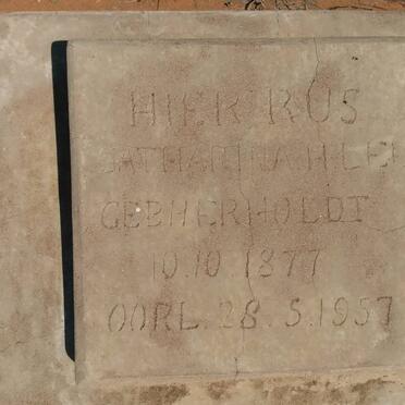 LEE Catharina H. nee HERHOLDT 1877-1957