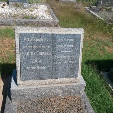 LOUW Martha Cornelia nee VAN RYNEVELD 1888-1948