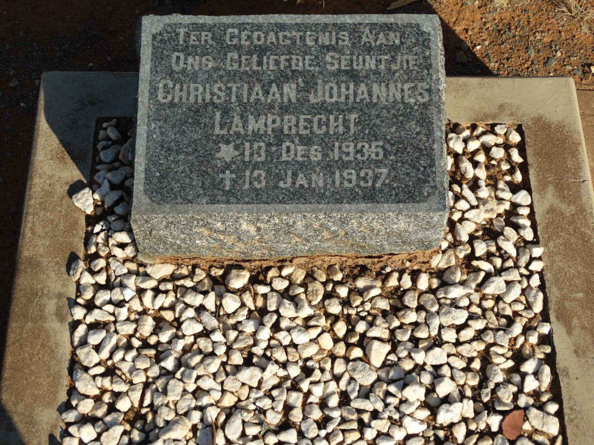 LAMPRECHT Christiaan Johannes 1935-1937