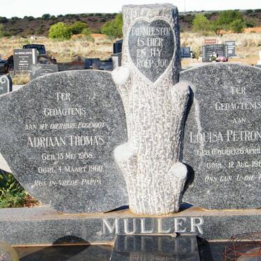 MULLER Adriaan Thomas 1908-1960 &amp; Louisa Petronella FOURIE 1907-1962