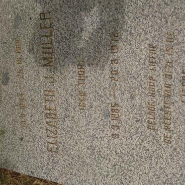 MULLER Elizabeth J. nee THOM 1885-1972