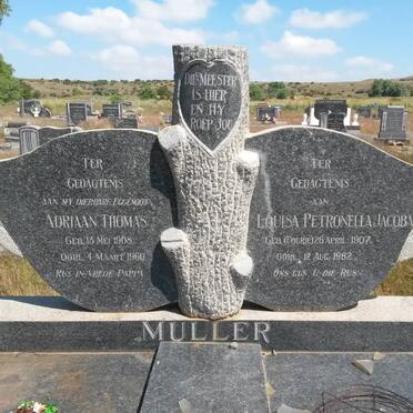 MULLER Adriaan Thomas 1908-1960 &amp; Louisa Petronella Jacoba FOURIE 1907-1962