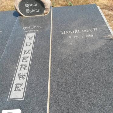 MERWE Danielina P., v.d. 1952-