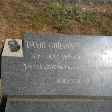 NIEKERK Davis Johannes, van 1903-1963