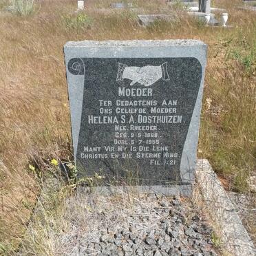 OOSTHUIZEN Helena S.A. nee RHEEDER 1868-1955