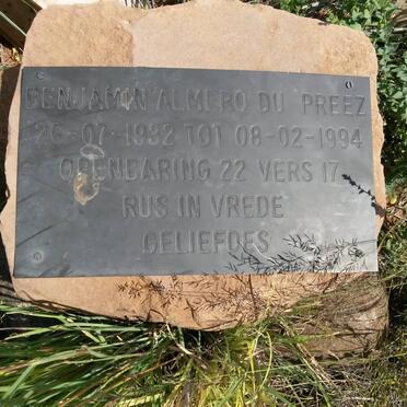 PREEZ Benjamin Almero, du 1932-1994