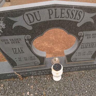 PLESSIS Izak, du 1913-1995 &amp; Elizabeth 1924-2006