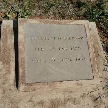 PIENAAR Elizabeth M. 1853-1937