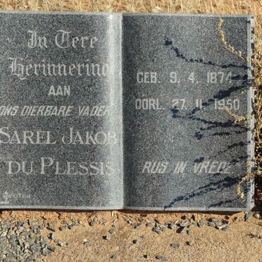 PLESSIS Sarel Jakob, du 1874-1950