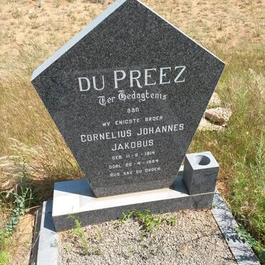 PREEZ Cornelius Johannes Jakobus, du 1914-1984