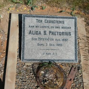 PRETORIUS Alida Barendina nee STEYN 1882-1948