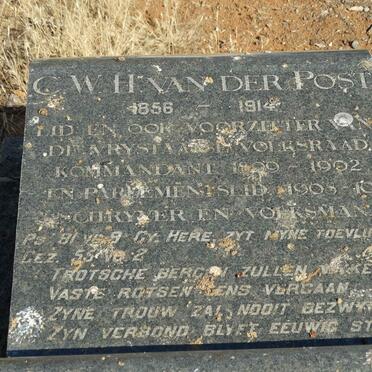 POST C.W.H., van der 1856-1914