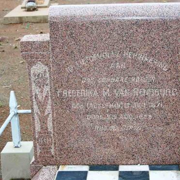 RENSBURG Frederika M., van nee ACKERMAN 187?-?