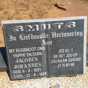 SMUTS Jacobus Johannes 1921-1998