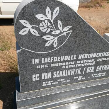 SCHALKWYK C.C., van nee SNYMAN 1905-1988