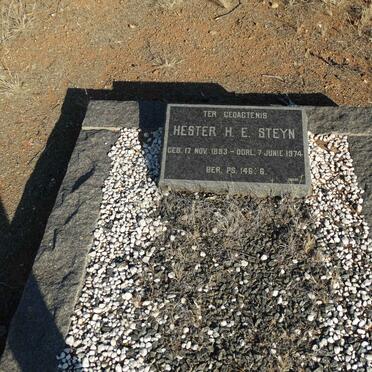 STEYN Hester H.E. 1893-1974