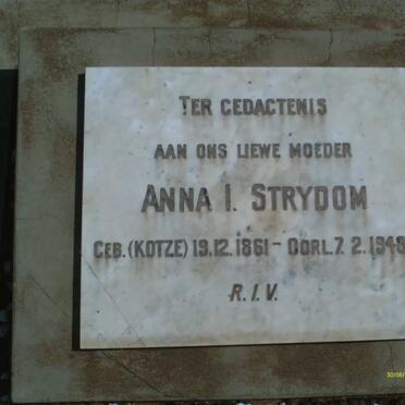 STRYDOM Anna I. nee KOTZE 1861-1948