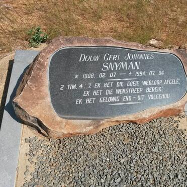 SNYMAN Douw Gert Johannes 1908-1994