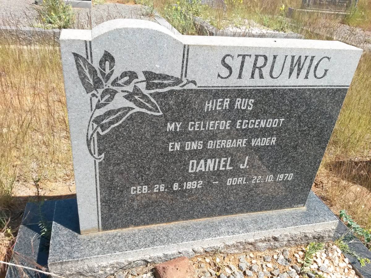 STRUWIG Daniel J. 1892-1970