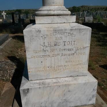 TOIT J.H. , du 1844-1908