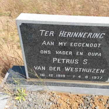 WESTHUIZEN Petrus S., van der 1919-1977