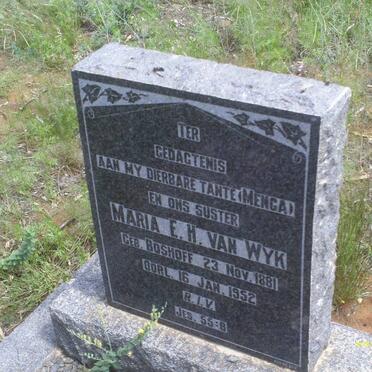 WYK Maria E.H., van 1881-1952