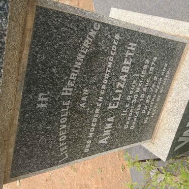 WYK Louis, van 1886-1933 &amp; Anna Elizabeth LE ROUX 1892-1974 :: CHATWIND Anna Maria Elizabeth nee VAN WYK 1916-2002