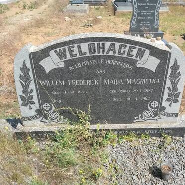 WELDHAGEN William Frederick 1885- &amp; Maria Magrietha ROOS 1887-1963