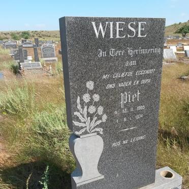 WIESE Piet 1905-1974