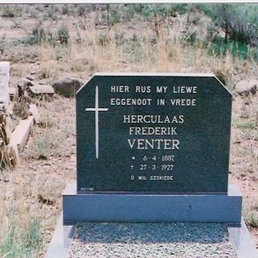 VENTER Herculaas Frederik 1887-1927