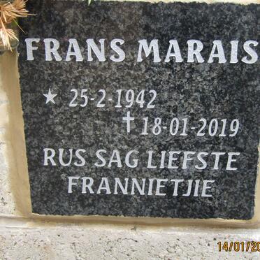 MARAIS Frans 1942-2019