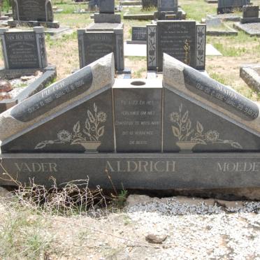 ALDRICH Pieter 1886-1966 &amp; Maria 1892-1979