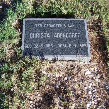 ADENDORFF Christa 1956-1959