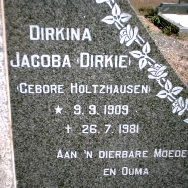 ACKERMAN Willem Schalk 1909-1978 &amp; Dirkina Jacoba HOLTZHAUSEN 1909-1981