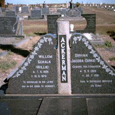 ACKERMAN Willem Schalk 1909-1978 &amp; Dirkina Jacoba HOLTZHAUSEN 1909-1981