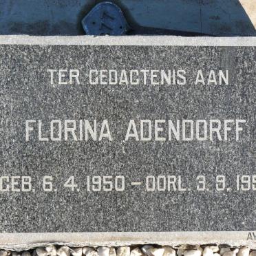 ADENDORFF Florina 1950-1955