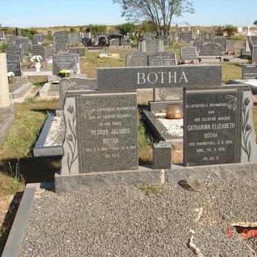 BOTHA Petrus Jacobus 1880-1964 &amp; Catharina Elizabeth SWANEPOEL 1903-1975