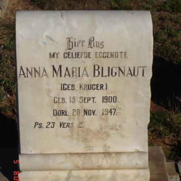 BLIGNAUT Anna Maria nee KRUGER 1900-1947
