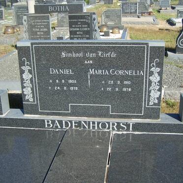 BADENHORST Daniel 1905-1979 &amp; Maria Cornelia 1910-1978