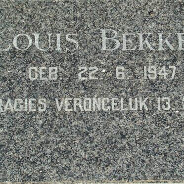 BEKKER Louis 1947-1954