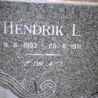 BERG Hendrik L., van den 1903-1971