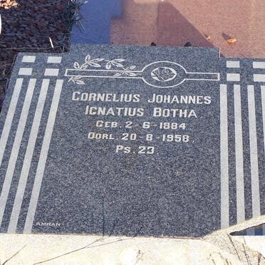 BOTHA Cornelius Johannes Ignatius 1884-1958