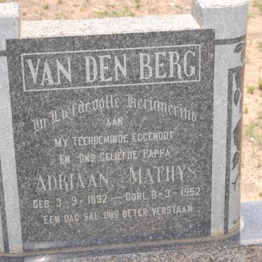 BERG Andriaan Mathys, van den 1892-1952