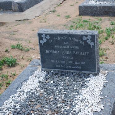 BARTLETT Hendrika Louisa nee COETZEE 1898-1955