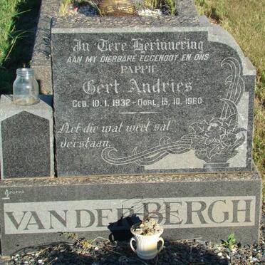 BERGH Gert Andries, van der 1932-1960